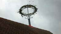 Fertiger Horst mit Bleiabdichtung am Dach